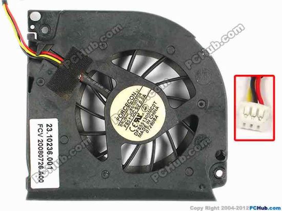 87128 Forcecon DFS551305MC0T Cooling Fan  F851, w100x3x3, 5V 0.50A, Bare fan Forcecon DFS551305MC0T Cooling Fan  