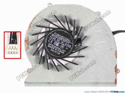 87129 Forcecon DFS400805L10T Cooling Fan  FAA6, w40x4x4, 5V 0.45A, Bare fan Forcecon DFS400805L10T Cooling Fan  