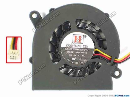 87147 Other Brands HENG WANG XIN Cooling Fan  HDS-0405M, w115x3x3, 5V 0.18A, Bare fan Other Brands HENG WANG XIN Cooling Fan  