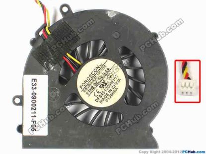 87148 Forcecon DFS451205M10T Cooling Fan  F7N8, w55x3x3, 5V 0.4A, Bare, w/o cover Forcecon DFS451205M10T Cooling Fan  