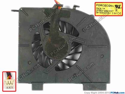 87168 Forcecon DFS531205HC0T Cooling Fan  F9C5, w55x3x3, 5V 0.5A, Bare fan Forcecon DFS531205HC0T Cooling Fan  
