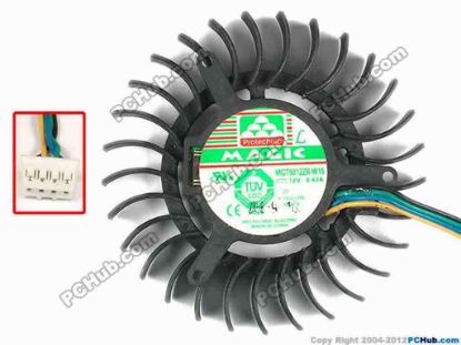 87201 Protechnic Magic MGT6012ZR-W15 Server - Frameless / GPU Fan dia60x60x13, w90x4x4, 12V 0.43A Protechnic Magic MGT6012ZR-W15 Server - Frameless / GPU Fan 
