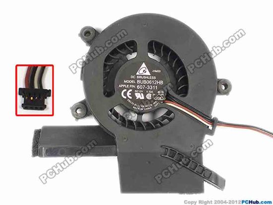 87212 Delta Electronics BUB0612HB Server - Blower Fan  607-3311, -8K05, bw80x80x18, w100x4x4, 12V 0.32A Delta Electronics BUB0612HB Server - Blower Fan 