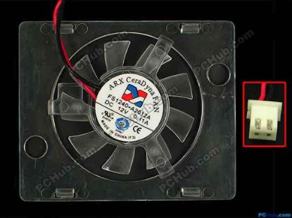 87217 ARX FS1240-A2012A Server - Square Fan FS1240-A2012A, w95x2x2, 12V 0.11A ARX FS1240-A2012A Server - Square Fan 