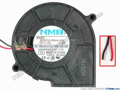 87226 NMB-MAT / Minebea BG0703-B044-000 Server - Blower Fan T4, bw76x76x30, 2-Wire, 12V 0.38A NMB-MAT / Minebea BG0703-B044-000 Server - Blower Fan 