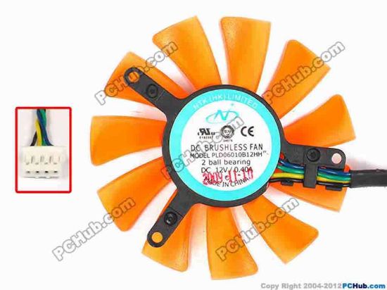 87229 NTK PLD06010B12HH Server - Frameless / GPU Fan dia54x54x10, w100x4x4, 12V 0.40A NTK PLD06010B12HH Server - Frameless / GPU Fan