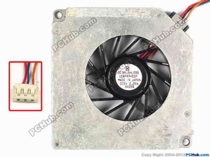 87258 Panasonic UDQFRPH03F Cooling Fan  w195x3x3, 5V 0.09A, Bare fan Panasonic UDQFRPH03F Cooling Fan  