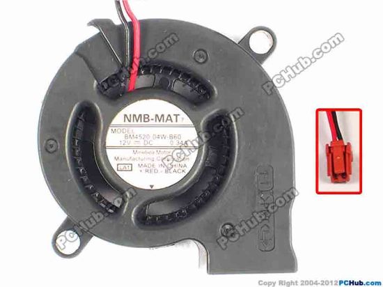 87417 NMB-MAT / Minebea BM4520-04W-B60 Server - Blower Fan LA1, bw44x20, w175x2x2, 12V 0.34A NMB-MAT / Minebea BM4520-04W-B60 Server - Blower Fan 