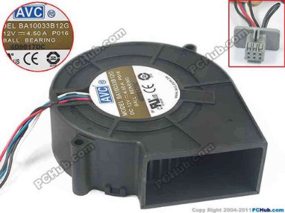 87619 AVC BA10033B12G Server - Blower Fan P016, bw97x94x33, w60x4x6, 12V 4.50A AVC BA10033B12G Server - Blower Fan 