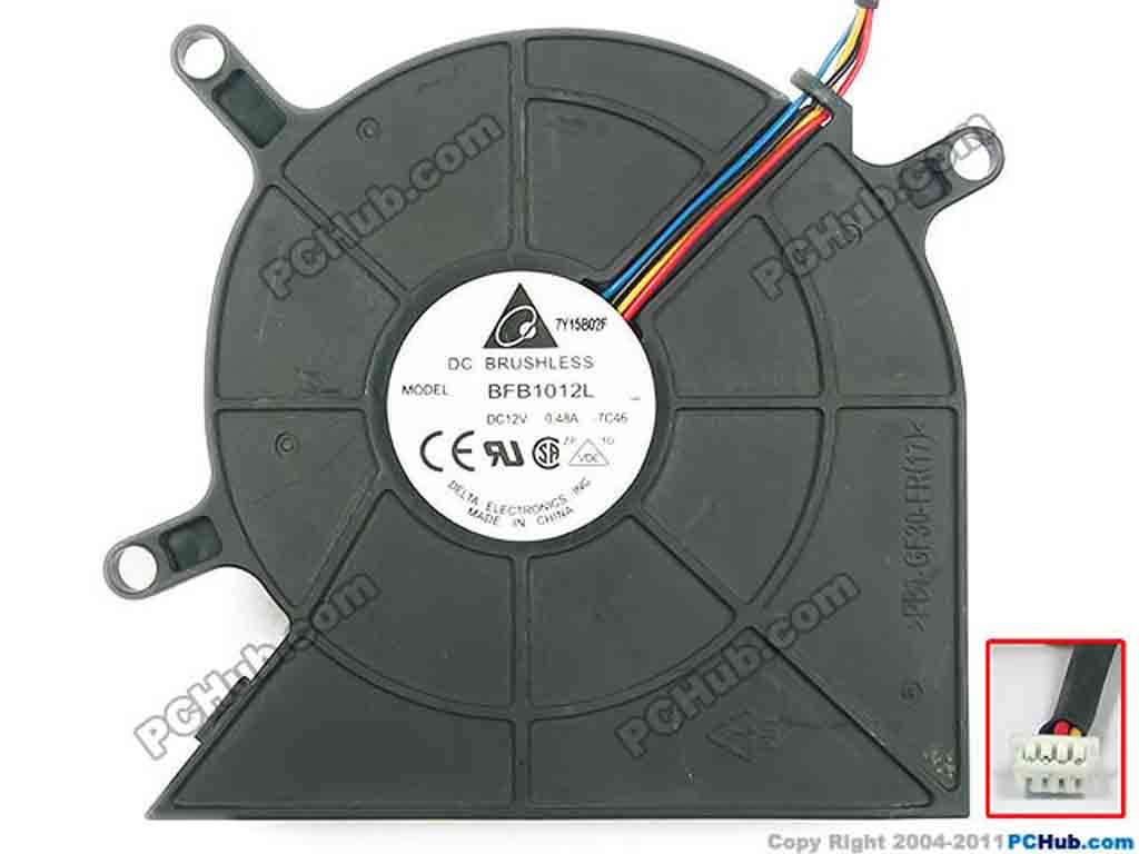 DC 12V 0.48A BFB1012L Delta Electronics BFB1012L Server - Blower Fan ...