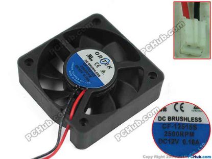 87741 Other Brands ORITEK Server - Square Fan CF-12515S, 2500RPM, sq50x50x15, w25x2x2, 12V 0.18A Other Brands ORITEK Server - Square Fan 
