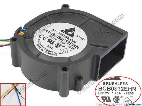 87762 Delta Electronics BCB0812EHN Server - Blower Fan -7E06, bw80x80x30, 4-wire, 12V 1.20A Delta Electronics BCB0812EHN Server - Blower Fan 