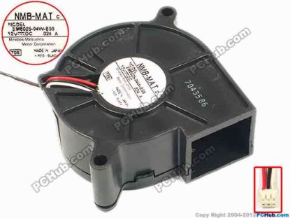 87884 NMB-MAT / Minebea BM6025-04W-B59 Server - Blower Fan T08, bw60x25, w165x3x3, 12V 0.24A NMB-MAT / Minebea BM6025-04W-B59 Server - Blower Fan 