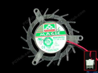 87981 Protechnic Magic MGA5012XR-O10 Server - Frameless / GPU Fan B, dia45x45x10, w75x2x2, 12V 0.19A Protechnic Magic MGA5012XR-O10 Server - Frameless / GPU Fan 