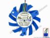 88015 Everflow T126010DU Server - Frameless / GPU Fan 12V 0.25A, W100x4x4, D55x10, Blue Everflow T126010DU Server - Frameless / GPU Fan 