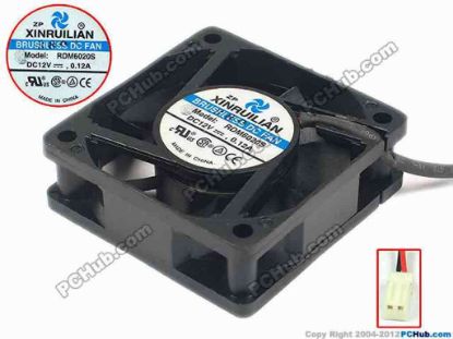 88089 XIFAN / Xinruilian RDM6020S Server - Square Fan sq60x60x20, w95x2x2, 12V 0.12A XIFAN / Xinruilian RDM6020S Server - Square Fan 