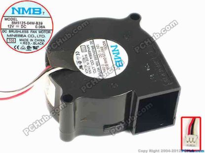 88098 NMB-MAT / Minebea BM5125-04W-B39 Server - Blower Fan T05, bw50x25, w45x3x3, 12V 0.08A NMB-MAT / Minebea BM5125-04W-B39 Server - Blower Fan