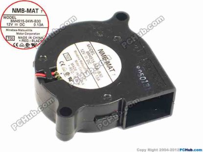 88109 NMB-MAT / Minebea BM4515-04W-B30 Server - Blower Fan T00, bw45x15, 2-wire, 12V 0.13A NMB-MAT / Minebea BM4515-04W-B30 Server - Blower Fan 