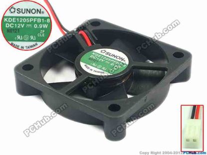 88867 SUNON KD1205PFB1-8 Server - Square Fan KD1205PFB1-8, sq50x50x10, 2-wire, 12V 0.9W SUNON KD1205PFB1-8 Server - Square Fan 