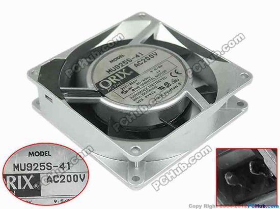 88879 ORIX MU925S-41 Server - Square Fan sq92x92x25, 200V 9.5W ORIX MU925S-41 Server - Square Fan