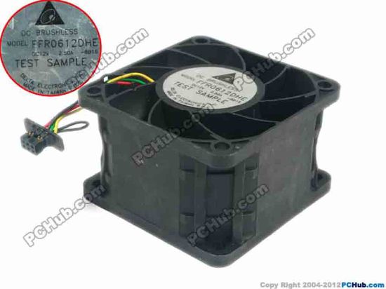 88911 Delta Electronics FFR0612DHE Server - Square Fan -8B16, sq60x60x38, w10x4x6, 12V 2.50A Delta Electronics FFR0612DHE Server - Square Fan 