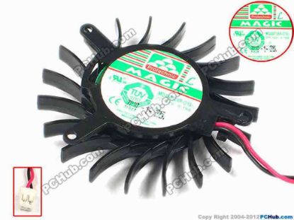 89307 Protechnic Magic MGA5012XR-O10 Server - Frameless / GPU Fan (1), dia50x10, w85x2x2, 12V 0.19A Protechnic Magic MGA5012XR-O10 Server - Frameless / GPU Fan 