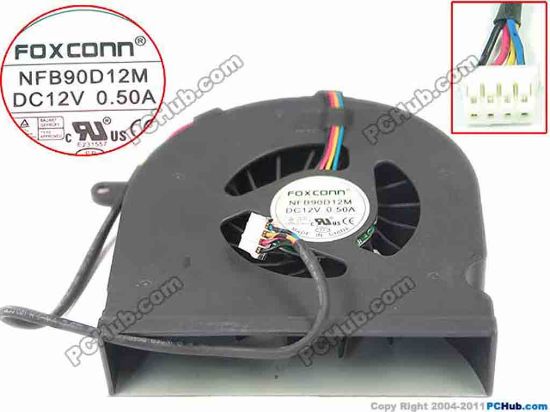89375 Foxconn NFB90D12M Server - Blower Fan w115x4x4, 12V 0.50A Foxconn NFB90D12M Server - Blower Fan 