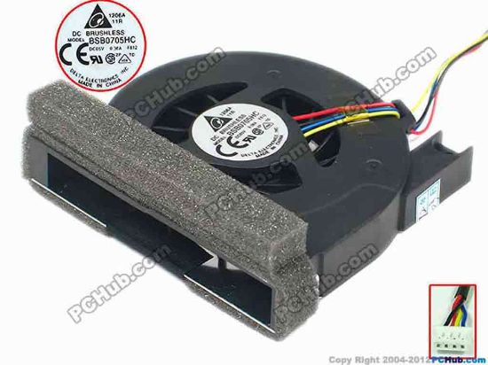 89680 Delta Electronics BSB0705HC Cooling Fan  -F812, w150x4x4, 5V 0.36A, Bare fan Delta Electronics BSB0705HC Cooling Fan  For&nbsp;Lenovo IdeaCentre A600