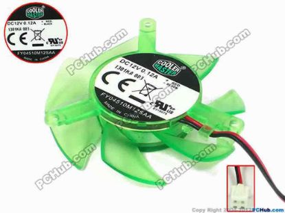 89686 Cooler Master FY04510M12SAA Server - Frameless / GPU Fan w45x2x2, 12V 0.12A Cooler Master FY04510M12SAA Server - Frameless / GPU Fan 