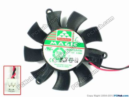 89695 Protechnic Magic MGA5012LR-A10 Server - Frameless / GPU Fan B, w65x2x2, 12V 0.08A Protechnic Magic MGA5012LR-A10 Server - Frameless / GPU Fan 