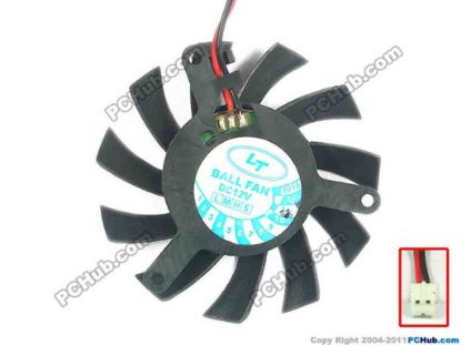 89782 Other Brands HeQUN Server - Frameless / GPU Fan HFD1260-B3002AOMR, dia55x55x10, w65x2x2, 12V Other Brands HeQUN Server - Frameless / GPU Fan 
