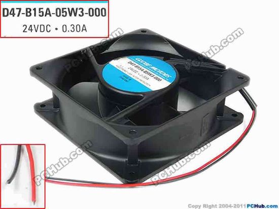 89835 NMB-MAT / Minebea D47-B15A-05W3-000 Server - Square Fan sq120x120x38, 24V 0.30A NMB-MAT / Minebea D47-B15A-05W3-000 Server - Square Fan 