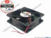 90435 Superred CHA8012DS Server - Square Fan sq80x80x25, 2-wire, 12V 0.30A Superred CHA8012DS Server - Square Fan 