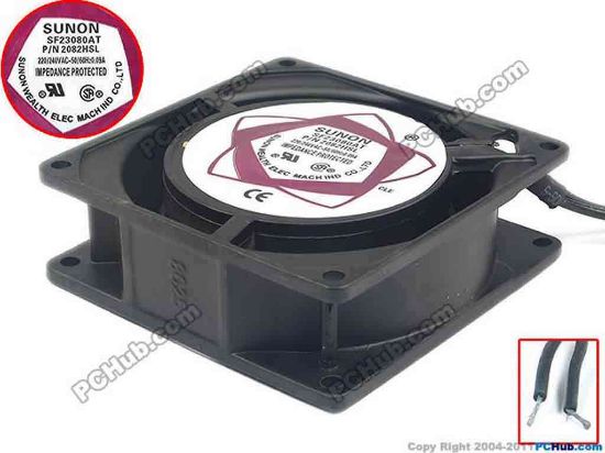 90457 SUNON SF23080AT Server - Square Fan 2082HSL, sq80x80x25, 240V 0.09A SUNON SF23080AT Server - Square Fan 