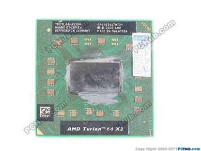 90499 AMD TMDTL66HAX5DM CPU (Old Type) AMD Turion 64 X2 Mobile 2.3GHz AMD TMDTL66HAX5DM CPU (Old Type)