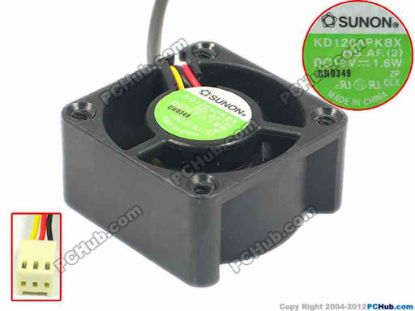 90512 SUNON KD1204PKBX Server - Square Fan MS.AF.(2), sq40x40x20, 3-wire, 12V 1.6W SUNON KD1204PKBX Server - Square Fan 