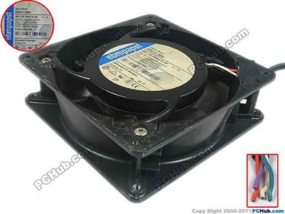90580 ebm-papst DV5218/2NPU Server - Square Fan sq130x130x38, 4-wire, 48V 23.5W ebm-papst DV5218/2NPU Server - Square Fan 