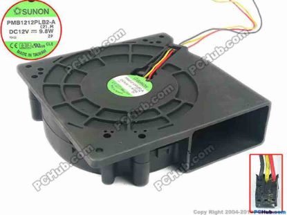 90698 SUNON PMB1212PLB2-A Server - Blower Fan (2).R, bw120x120x38, w160x3x3, 12V 9.8W SUNON PMB1212PLB2-A Server - Blower Fan 