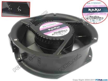 90866 Kaku KA1725HA1 Server - Round Fan AC 110-120V 0.65/0.55A, 170x150x51mm, New Kaku KA1725HA1 Server - Round Fan 