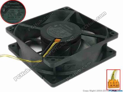 91100 Panasonic FBA12G24H Server - Square Fan FH6-1545, sq120x38, w100x3x3, 24V 0.3A Panasonic FBA12G24H Server - Square Fan 