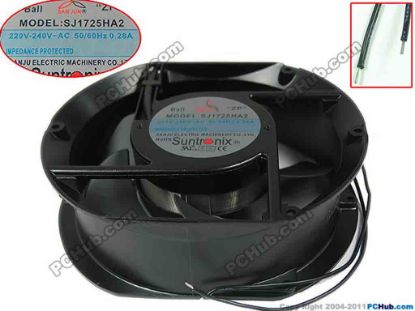 91170 San Jun / Suntronic SJ1725HA2  Server - Round Fan dia170x170x51, 2-wire, 220V-240V~AC 50/60Hz 0.28A, San Jun / Suntronic SJ1725HA2  Server - Round Fan 