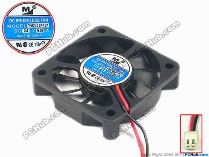 91240 Other Brands YIMENG Server - Square Fan YM2405PFS1, sq50x50x10, w50x2x2, 24V 0.09A Other Brands YIMENG Server - Square Fan 