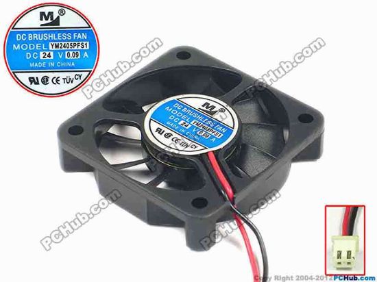 91240 Other Brands YIMENG Server - Square Fan YM2405PFS1, sq50x50x10, w50x2x2, 24V 0.09A Other Brands YIMENG Server - Square Fan 