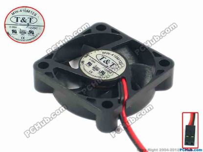 91469 T&T MW-410M12S Server - Square Fan sq40x40x10, w155x2x2, 12V 0.09A T&T MW-410M12S Server - Square Fan 