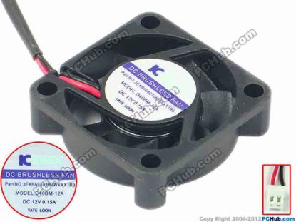 91634 Y.L FAN / Yate Loon D40BM-12A Server - Square Fan sq40x40x10, 2-wire, 12V 0.15A Y.L FAN / Yate Loon D40BM-12A Server - Square Fan 