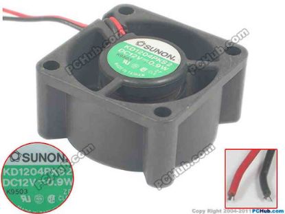 91999 SUNON KD1204PKS2 Server - Square Fan sq40x40x20, 2-wire, 12V 0.9W SUNON KD1204PKS2 Server - Square Fan 