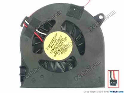 92024 Forcecon DFS481305MC0T Cooling Fan  6033B0014602, w90x3x3, 5V 0.5A, Bare fan Forcecon DFS481305MC0T Cooling Fan  