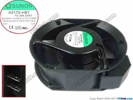 92064 SUNON A2175-HBT Server - Round Fan TC.GN, dia172x151x51, 240V 60Hz SUNON A2175-HBT Server - Round Fan 