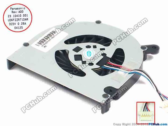 92181 Panasonic UDQFZZR71DAR Cooling Fan  23.10410.001, w30x5x5, 5V 0.28A, Bare fan Panasonic UDQFZZR71DAR Cooling Fan  