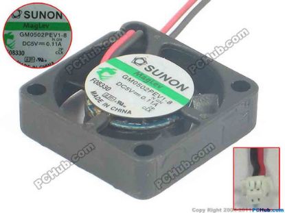 92340 SUNON GM0502PEV1-8 Server - Square Fan N.GN, sq25x25x5, w35x2x2, 5V 0.11A SUNON GM0502PEV1-8 Server - Square Fan 